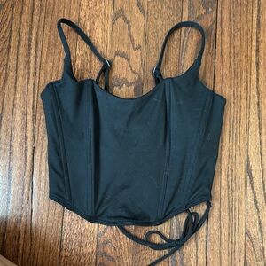 Gilly Hicks Elegant Black Crop Top